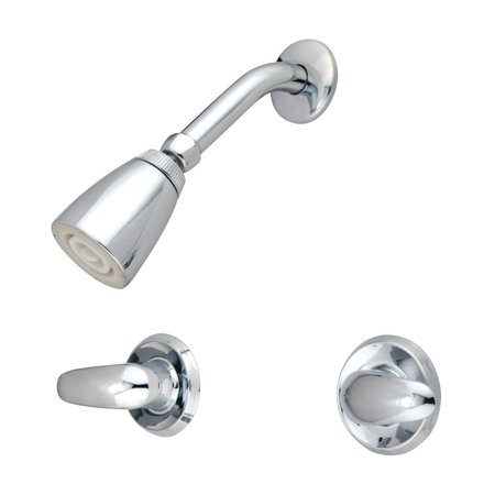 KINGSTON BRASS Shower Faucet, Polished Chrome, Wall Mount KB241LLSO